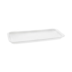 Pactiv Evergreen Foam Supermarket Tray, #10S, 10.75 x 5.7 x 0.65, White, 500/Carton