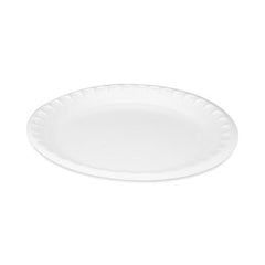 Pactiv Evergreen Placesetter® Deluxe Laminated Foam Dinnerware, Plate, 10.25" dia, White, 540/Carton