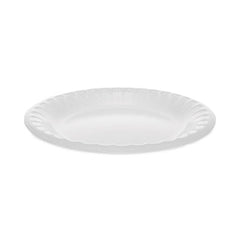 Pactiv Evergreen Placesetter® Deluxe Laminated Foam Dinnerware, Plate, 6" dia, White, 1,000/Carton