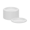 Pactiv Evergreen Placesetter® Deluxe Laminated Foam Dinnerware, Plate, 6" dia, White, 1,000/Carton Plates, Foam - Office Ready