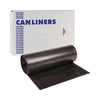 Boardwalk® High-Density Can Liners, 56 gal, 19 microns, 43" x 47", Black, 150/Carton Bags-High-Density Waste Can Liners - Office Ready