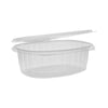 Pactiv Evergreen EarthChoice® Recycled PET Hinged Container, 48 oz, 8.88 x 7.25 x 2.94, Clear, Plastic, 190/Carton Takeout Food Containers - Office Ready