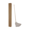 Boardwalk® Handle/Deck Mops, #24 White Cotton Head, 54" Natural Wood Handle, 6/Pack Wet Mops - Office Ready