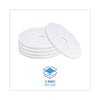 Boardwalk® Polishing Floor Pads, 20" Diameter, White, 5/Carton Burnish/Buff Floor Pads - Office Ready