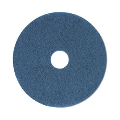 Boardwalk® Scrubbing Floor Pads, 20" Diameter, Blue, 5/Carton