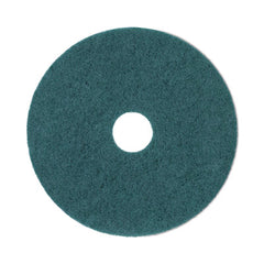 Boardwalk® Heavy-Duty Scrubbing Floor Pads, 19" Diameter, Green, 5/Carton