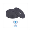 Boardwalk® Stripping Floor Pads, 19" Diameter, Black, 5/Carton Scrub/Strip Floor Pads - Office Ready