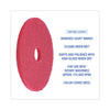 Boardwalk® Buffing Floor Pads, 18" Diameter, Red, 5/Carton Burnish/Buff Floor Pads - Office Ready