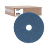 Boardwalk® Scrubbing Floor Pads, 17" Diameter, Blue, 5/Carton Scrub/Strip Floor Pads - Office Ready