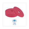 Boardwalk® Buffing Floor Pads, 16" Diameter, Red, 5/Carton Burnish/Buff Floor Pads - Office Ready