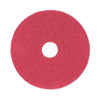 Boardwalk® Buffing Floor Pads, 16" Diameter, Red, 5/Carton Burnish/Buff Floor Pads - Office Ready