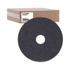 Boardwalk® Stripping Floor Pads, 16" Diameter, Black, 5/Carton Scrub/Strip Floor Pads - Office Ready