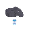 Boardwalk® Stripping Floor Pads, 16" Diameter, Black, 5/Carton Scrub/Strip Floor Pads - Office Ready