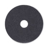 Boardwalk® Stripping Floor Pads, 16" Diameter, Black, 5/Carton Scrub/Strip Floor Pads - Office Ready