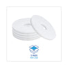 Boardwalk® Polishing Floor Pads, 12" Diameter, White, 5/Carton Burnish/Buff Floor Pads - Office Ready