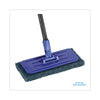 Boardwalk® Swivel Pad Holder, Plastic, Blue, 4 x 9 Scrub Pad Holders-Pole Block - Office Ready