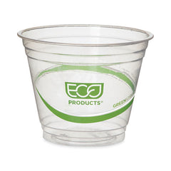 Eco-Products® GreenStripe® Cold Drink Cups, 9 oz, Clear, 50/Pack, 20 Packs/Carton