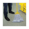 Boardwalk® Floor Finish Mop Head, Floor Finish, Narrow, Rayon/Polyester, Medium, White/Blue, 12/Carton Finish Mop Heads - Office Ready