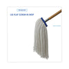 Boardwalk® Cut-End Lie-Flat Economical Mop Head, Rayon, 16oz, White Wet Mop Heads - Office Ready