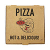 BluTable Pizza Boxes, 10 x 10 x 1.75, Kraft, 50/Pack Food Containers-Pizza Box - Office Ready