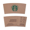 Starbucks® Cup Sleeves, Fits 12, 16, 20 oz Hot Cups, Kraft, 1,380/Carton Kraft Cup Sleeves - Office Ready