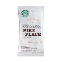 Starbucks® Coffee, Pike Place Decaf, 2 1/2 oz Packet, 18/Box Coffee Fraction Packs - Office Ready