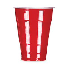 Hefty® Easy Grip® Disposable Plastic Party Cups, 18 oz, Red, 50/Pack, 8 Packs/Carton