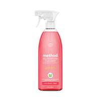 Method® All Surface Cleaner, Pink Grapefruit, 28 oz Spray Bottle, 8/Carton Multipurpose Cleaners - Office Ready