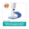 Scotch-Brite® Disposable Toilet Scrubber Refill, Blue/White, 10/Pack Toilet Wands/Brush Heads - Office Ready