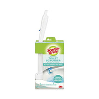 Scotch-Brite® Toilet Scrubber Starter Kit, 1 Handle and 5 Scrubbers, White/Blue Toilet Wands/Brush Kits - Office Ready