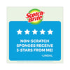 Scotch-Brite® Non-Scratch Multi-Purpose Scrub Sponge, 4.4 x 2.6, 0.8" Thick, Blue, 9/Pack Scrub Sponges - Office Ready