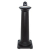 Rubbermaid® Commercial GroundsKeeper® Tuscan Receptacle, 22.05 gal, 13 dia x 38.38h, Black Freestanding Smokers Urns - Office Ready