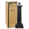 Rubbermaid® Commercial GroundsKeeper® Tuscan Receptacle, 22.05 gal, 13 dia x 38.38h, Black Freestanding Smokers Urns - Office Ready