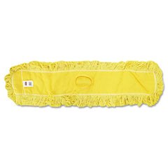 Rubbermaid® Commercial Trapper® Looped-End Dust Mop, Looped-end Launderable, 5" x 48", Yellow