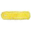 Rubbermaid® Commercial Trapper® Looped-End Dust Mop, Looped-end Launderable, 5" x 48", Yellow Mop Heads-Dust - Office Ready