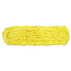 Rubbermaid® Commercial Trapper® Looped-End Dust Mop, Looped-end Launderable, 5" x 48", Yellow Mop Heads-Dust - Office Ready