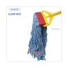 Boardwalk® Pro Loop Web/Tailband Mop Head, Blue, Large, 12/Carton Wet Mop Heads - Office Ready