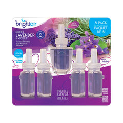 BRIGHT Air® Electric Scented Oil Air Freshener Refills, Sweet Lavender and Violet, 0.67 oz Bottle, 5/Pack