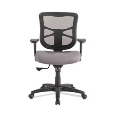 Alera® Elusion™ Series Mesh Mid-Back Swivel/Tilt Chair, Supports Up to 275 lb, 17.9" to 21.8" Seat Height, Gray Seat