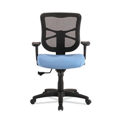 Alera® Elusion™ Series Mesh Mid-Back Swivel/Tilt Chair, Supports Up to 275 lb, 17.9" to 21.8" Seat Height, Light Blue Seat