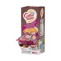 Coffee mate® Liquid Coffee Creamer, Salted Caramel Chocolate, 0.38 oz Mini Cups, 50/Box Coffee Creamers - Office Ready