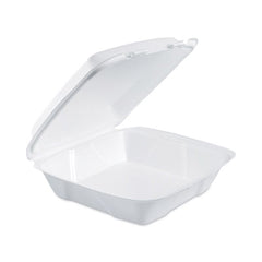 Dart® Insulated Foam Hinged Lid Containers, 1-Compartment, 9 x 9.4 x 3, White, 200/Pack, 2 Packs/Carton