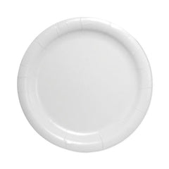 SOLO® Bare® Eco-Forward® Clay-Coated Paper Dinnerware, Plate, 9" dia, White, 500/Carton