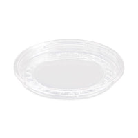 SOLO® Bare® Eco-Forward® RPET Deli Container Lids, Recessed Lid, Fits 8 oz, Clear, Plastic, 50/Pack, 10 Packs/Carton Takeout Food Containers - Office Ready