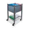Vertiflex® Sidekick File Cart, One-Shelf, 13.75w x 15.5d x 26.25h, Matte Gray Carts & Stands-Filing Cart - Office Ready