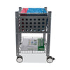 Vertiflex® Sidekick File Cart, One-Shelf, 13.75w x 15.5d x 26.25h, Matte Gray Carts & Stands-Filing Cart - Office Ready