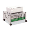 Vertiflex® Underdesk Machine Stand, Metal, 2 Shelves, 90 lb Capacity, 21.5" x 17.88" x 11.5", Matte Gray Office/Machine Carts - Office Ready