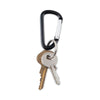 Advantus Carabiner Key Chains with Split Key Rings, Split Key Rings, Aluminum, Black, 10/Pack Key Chains & Rings - Office Ready