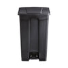 Safco?« Large Capacity Plastic Step-On Receptacle, 23 gal, Plastic, Black Indoor All-Purpose Waste Bins - Office Ready