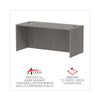 Alera® Valencia™ Series Straight Front Desk Shell, 65" x 29.5" x 29.63", Gray Desk Shells - Office Ready